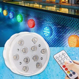 4 darabos vízálló RGB világító készlet + távirányító | AQUASHEIN