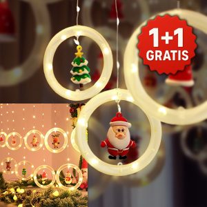 2x Karácsonyi LED dekorációs gyűrűk | JOLLYRINGS